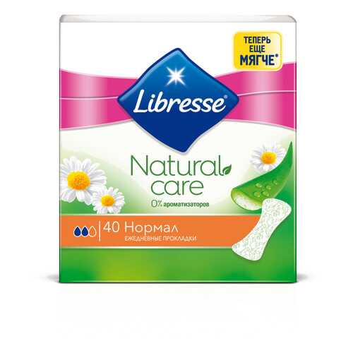 Ежедневные прокладки Libresse Natural Care Normal, 40 шт. в Созвездие Красоты