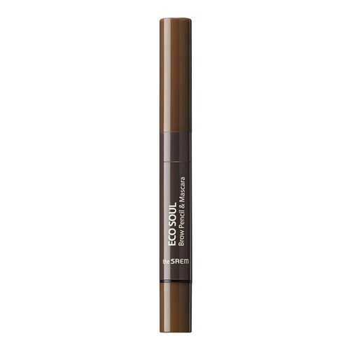 Карандаш для бровей The Saem Eco Soul Brow Pencil & Mascara 02 Natural Brown 2,7 г в Созвездие Красоты