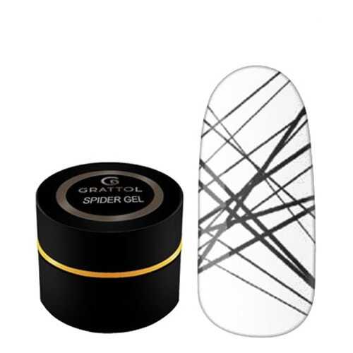 Grattol Гель-краска Spider Gel Black в Созвездие Красоты