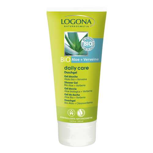 Гель для душа Logona Daily Care Shower Gel Organic Aloe + Verbena 200 мл в Созвездие Красоты