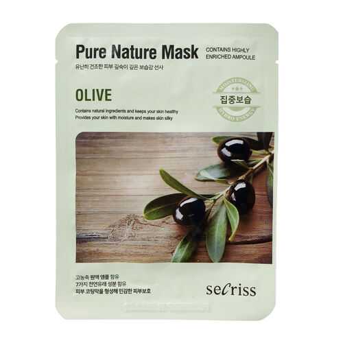 Маска для лица Anskin Secriss Pure Nature Mask Pack Olive 25 мл в Созвездие Красоты