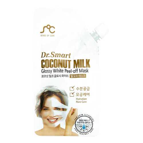 Маска для лица Dr.Smart Coconut Milk Glossy White Peel-Off Mask 25 мл в Созвездие Красоты