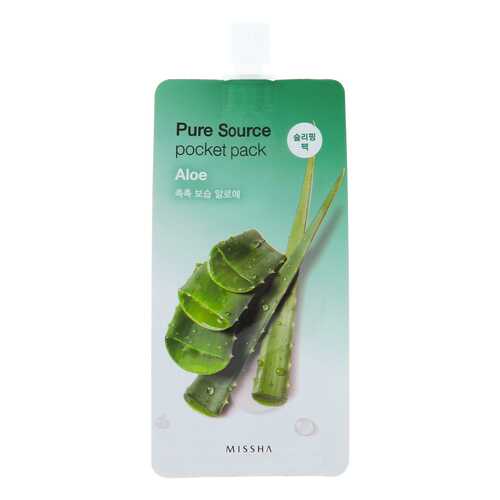 Маска для лица MISSHA Pure Source Pocket Pack - Aloe 10 мл в Созвездие Красоты