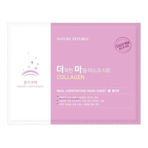 Маска для лица Nature Republic Real Comforting Mask Sheet Collagen 24 г в Созвездие Красоты