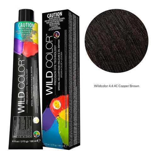 Wildcolor - Стойкая крем-краска Permanent Hair Color 4.4 4C Медно-коричневый 180 мл в Созвездие Красоты