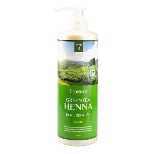 Бальзам для волос Deoproce Greentea Henna Pure Refresh Rinse 1 л в Созвездие Красоты