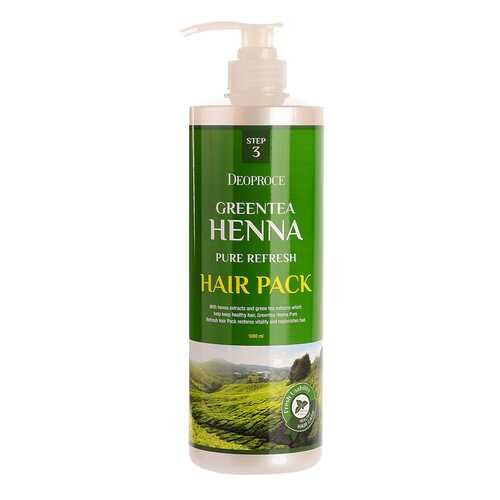 Маска для волос Deoproce GreenTea Henna Pure Refresh Hair Pack 1000 мл в Созвездие Красоты