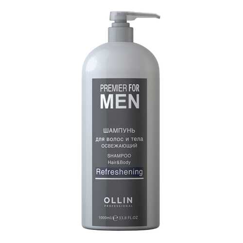 Шампунь Ollin Premier For Men Shampoo Hair Body Refreshening 1000 мл в Созвездие Красоты